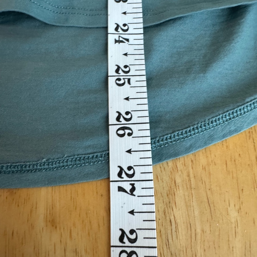 Lululemon Pima Cotton Side-Cinch Long Sleeve Shirt-Tidewater Teal See Sizing - Picture 9 of 9